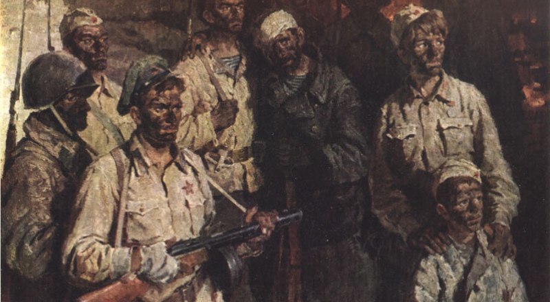 Картина Николая Бута «Солдаты подземного гарнизона».

