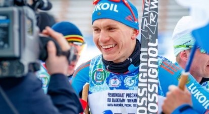 Новая «звёзда» российского лыжного спорта Александр Большунов.