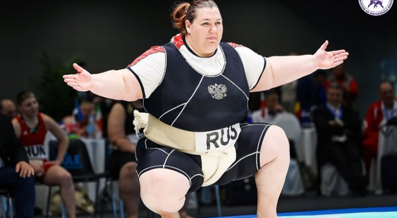 Многократная чемпионка мира и Европы по сумо Ольга Давыдко.