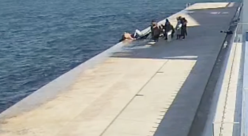 Скриншот из видео с камер видеонаблюдения. Источник: пресс-служба губернатора Севастополя. 