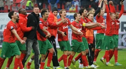 Московский «Локомотив» отмечает очередную победу.
