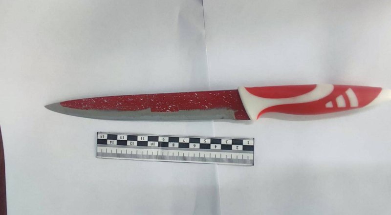 Орудие ранения возлюбленного. Фото МВД РК. 