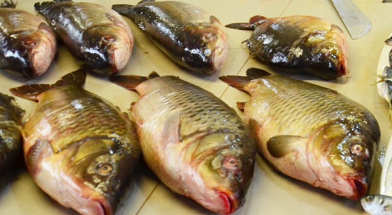 Большая часть рыбы в Крыму - замороженная. Живая тоже попадается.