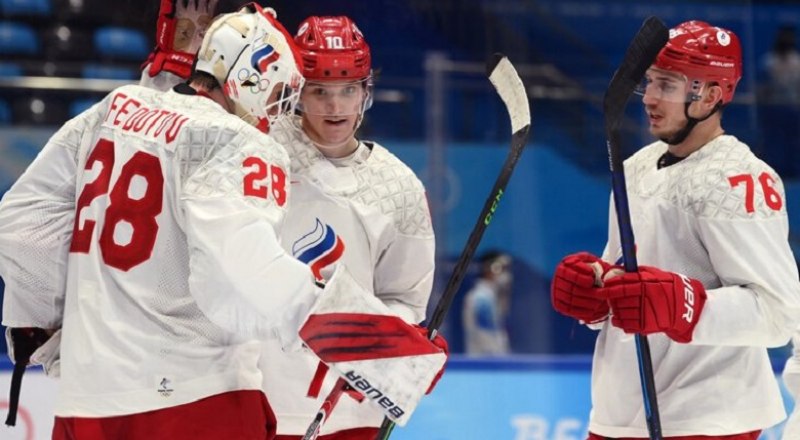 Победами по мучениям! Сборная России по хоккею при серой игре всё равно добивается результата и уже досрочно в плей-офф. Фото СЭ.