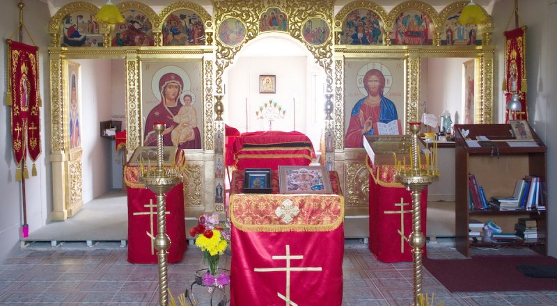 В храме Катерлезского Свято-Георгиевского монастыря.