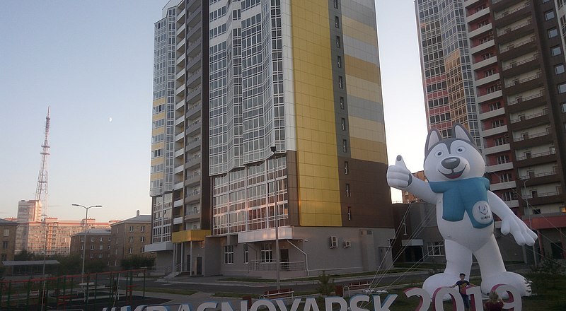 Вот такая она - «студенческая деревня» в Красноярске, в двух корпусах которой живут участники Универсиады.