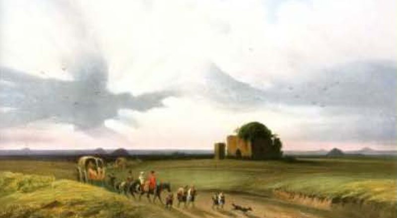 Степь между Перекопом и Симферополем. 1840-1842 гг. К. Боссоли.