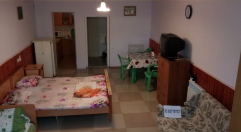 Вот такая квартира из одной комнаты стоит до 1000 рублей в сутки.