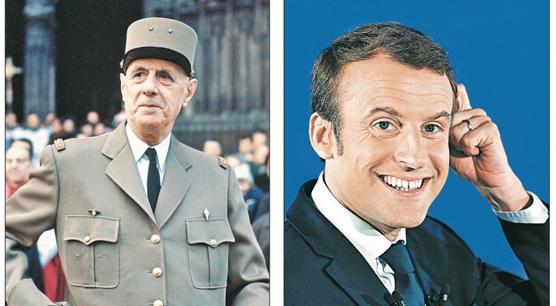 Шарль де Голль - гордость французов... а чем запомнится Эмманюэль Макрон? Фото Getty Images.
