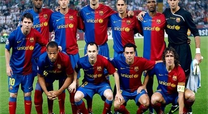 Герои 1/8 финала розыгрыша Кубка европейских чемпионов - испанская «Барселона».