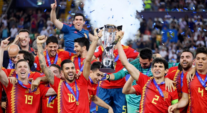 Молодёжная сборная Испании в пятый раз стала чемпионом Европы среди двадцатилетних футболистов.