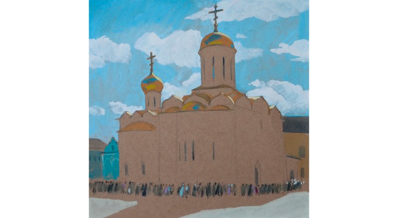 Картина с выставки. Фото Владимира Петрова.