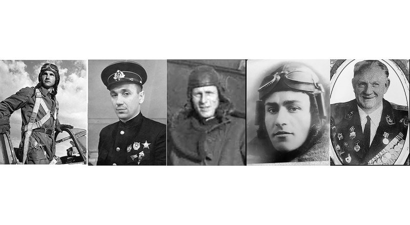 Евгений Лобанов, Николай Остряков, Иван Кичигин, Николай Николаев, Михаил Талалаев (слева направо).