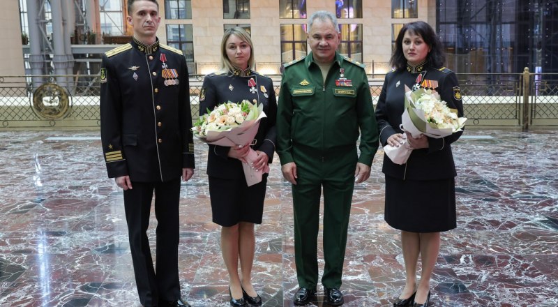 Защитники Севастополя получили высокие государственные награды из рук Сергея Шойгу. Фото Минобороны РФ.
