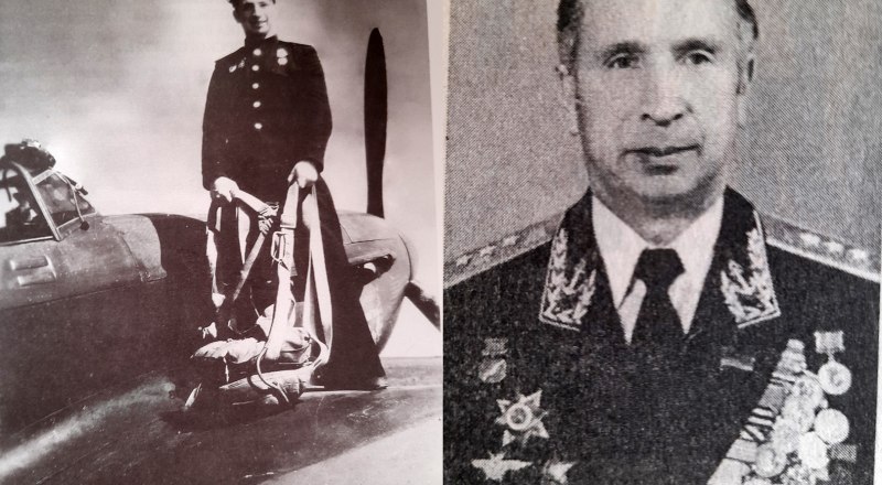 Владимир Воронов во время боёв за Крым и уже в должности командующего ВВС ЧФ. Фото из архива читателя.