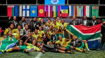 Молодёжная сборная ЮАР увезла из Санкт-Петербурга в Африку Кубок Содружества-2015.