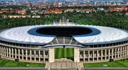 Олимпийский стадион в Берлине, где пройдёт финал за Кубок европейских чемпионов.