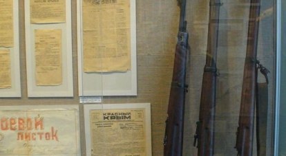 В экспозиции - и винтовки, и боевые листки, и наша газета - в войну «Красный Крым».
