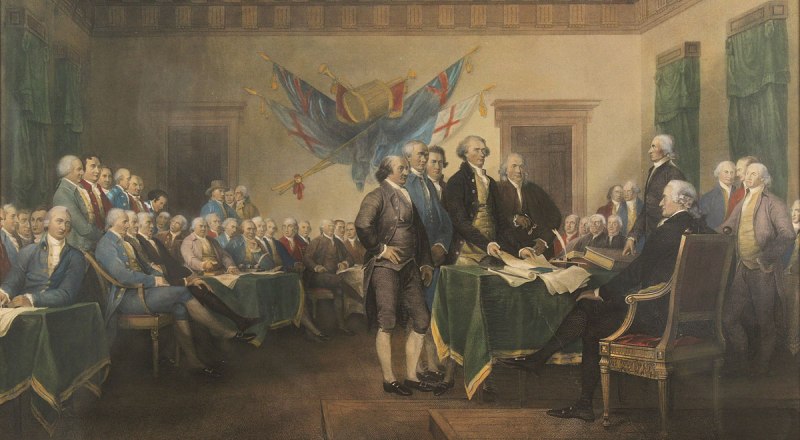 Декларация о независимости США, 1776 год.
