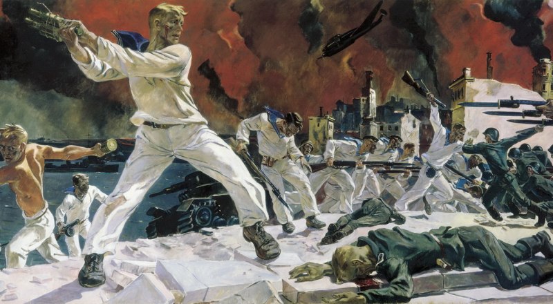 Осенью 1942-го художник Александр Дейнека создал картину «Оборона Севастополя».