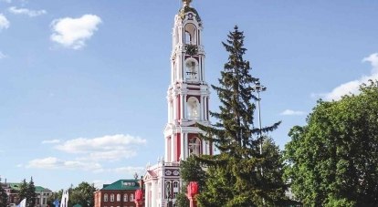 Колокольня Казанского Богородичного мужского монастыря в Тамбове - третья по высоте в России. 99 метров 60 сантиметров.