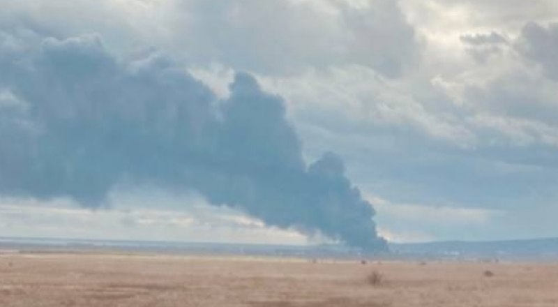 Пожар заметен из разных уголков полуострова. Фото из открытого источника.