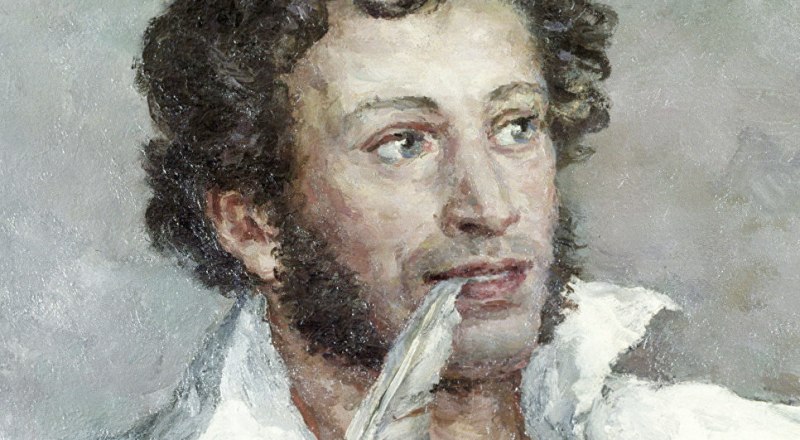 Фрагмент картины Петра Кончаловского «Пушкин в Михайловском».