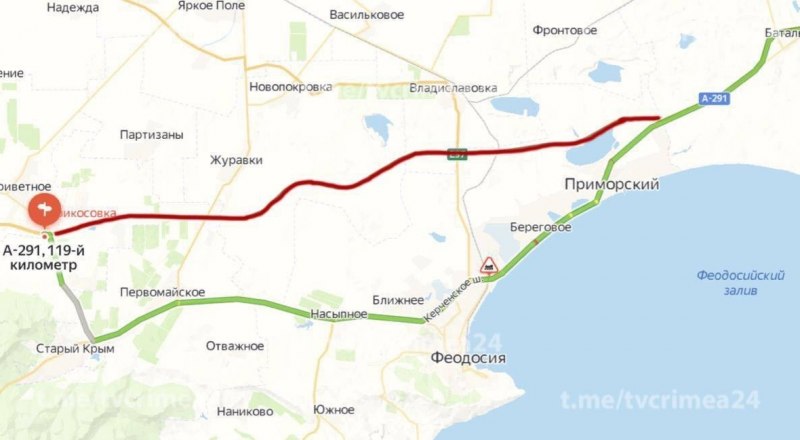 Схема объезда с учётом опасной обстановки в Кировском районе.