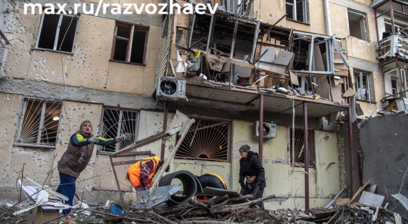 Так выглядит один из домов, пострадавший от атаки. 