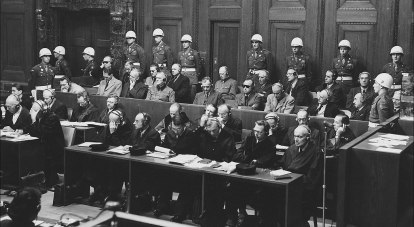 Заседание Нюрнбергского трибунала.