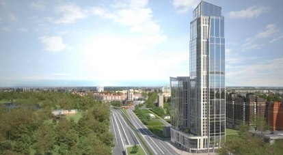 Та же группа компаний планирует построить в Санкт-Петербурге вот такой небоскрёб Ingria tower.