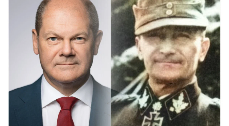 Два Шольца - внук, федеральный канцлер, и дед, группенфюрер СС.