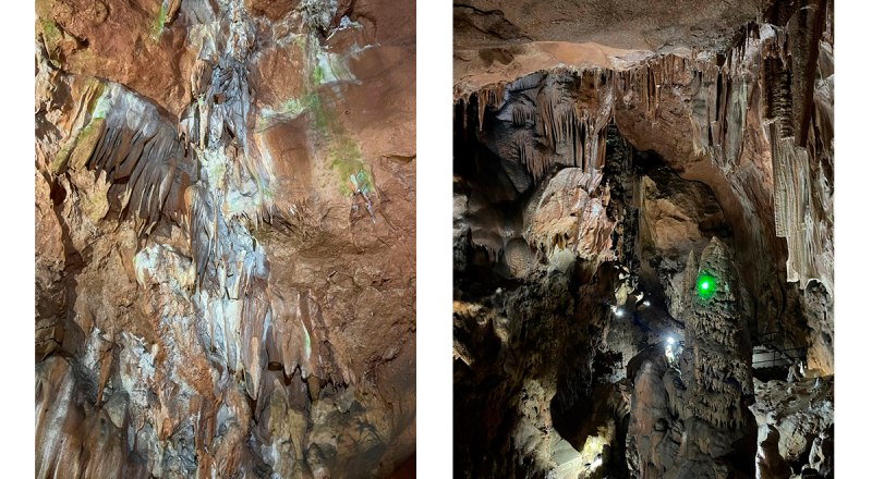 Так выглядит Скельская пещера внутри. / Туристы любят гадать, что же создала природа.