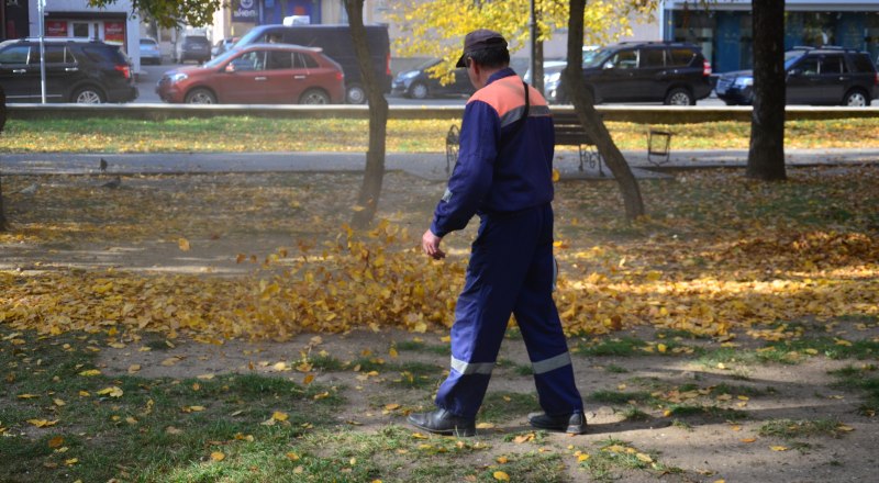 Золотая осень красива, но приносит дополнительные работы коммунальщикам.
