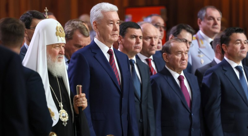 На торжественной церемонии вступления Сергея Собянина в должность мэра Москвы. Фото с сайта Кремля.