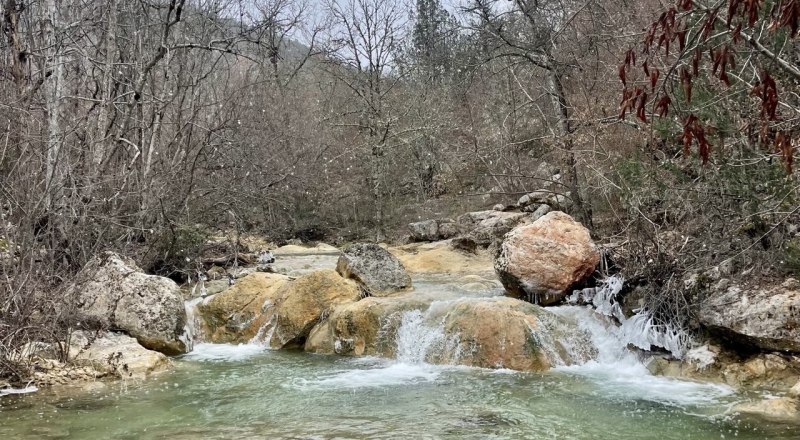 Реки Крыма наполнились водой. 
