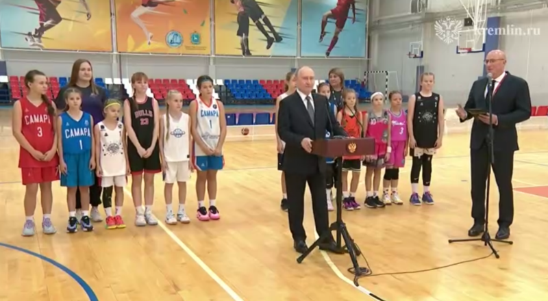 Скриншот из видео пресс-службы Кремля.