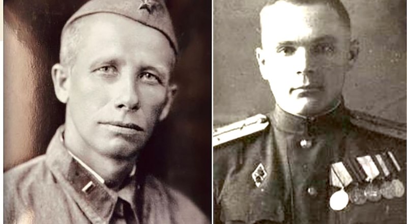 Борис Викулов, Николай Силкин (слева направо). Фото из семейного архива читателей.