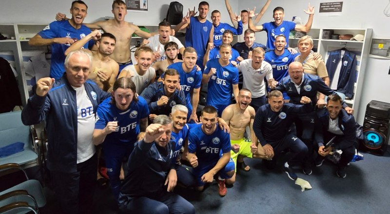 Двойной успех! «Севастополь» и «Рубин Ялта» синхронно выиграли первые матчи группового этапа ЛЕОН-второй лиги России по футболу. Фото ФК «Севастополь». 