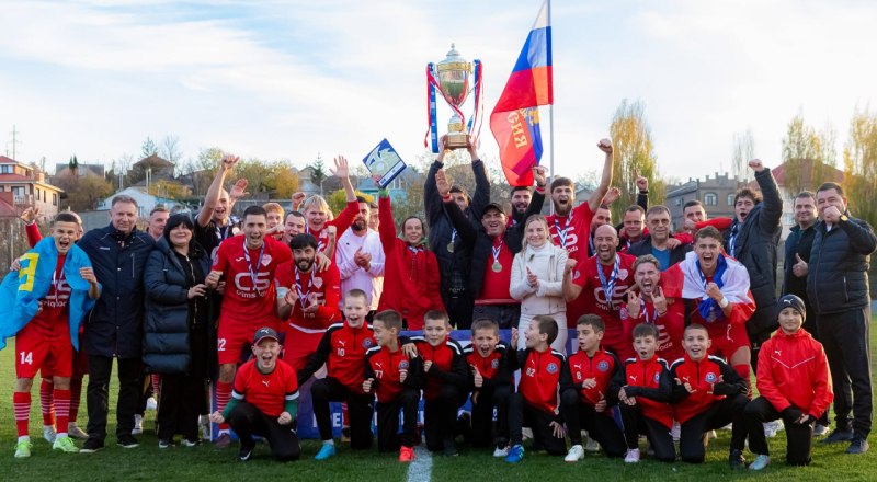 От мечты к цели! «Кызылташ» впервые выиграл титул чемпиона премьер-лиги КФС. Фото ФК «Кызылташ». 