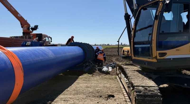 Общая протяжённость водовода составляет более 12 км. Фото ГУП РК «Вода Крыма».