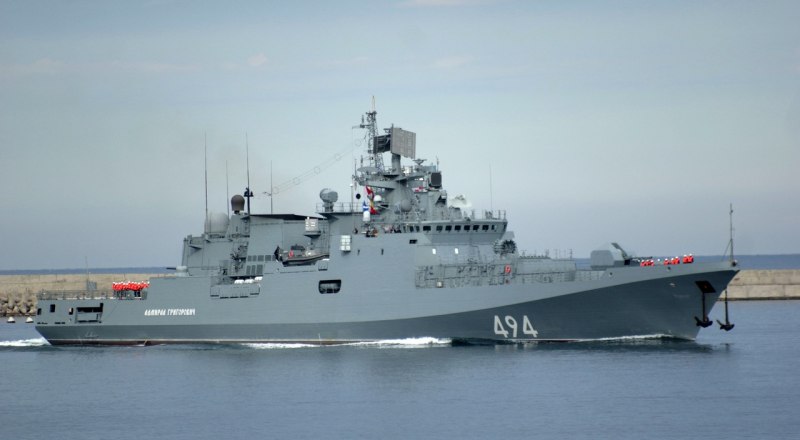 «Адмирал Григорович» - головной фрегат в серии из трёх кораблей проекта 11356, построенных для ЧФ на Прибалтийском судостроительном заводе.