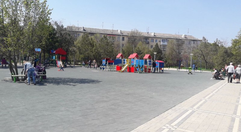 Так выглядит парк в пгт Грэсовский после реконструкции.