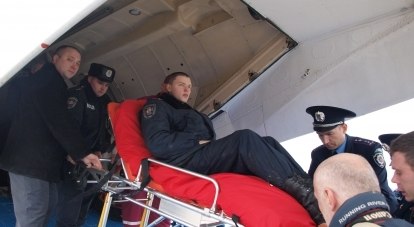 Раненых крымских бойцов доставили в Симферополь на лечение. Фото Егора ЖУЧЕНКО.