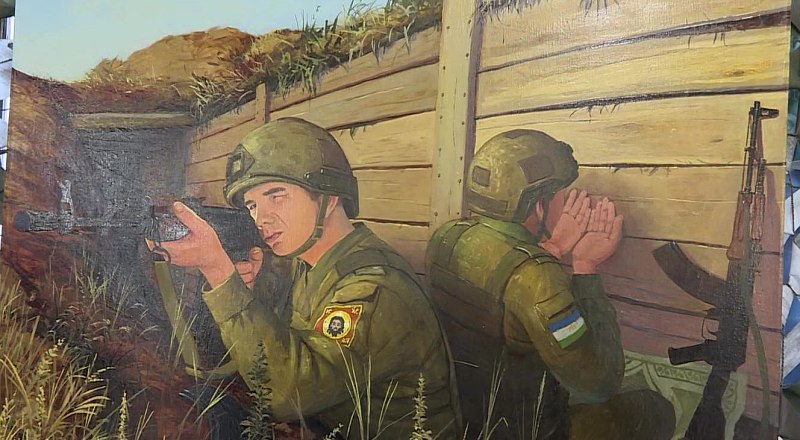 Александр Скорняков «Молись, брат. Я прикрою». Фоторепродукция Владимира Петрова.