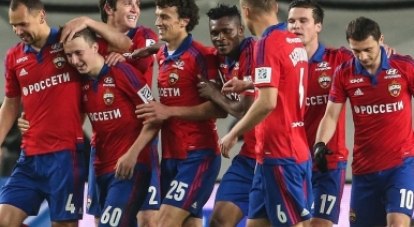 Ура! Первый гол в московском матче с «Арсеналом» отмечают «армейцы».