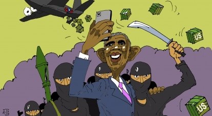 Во многом ИГИЛ детище США./Карикатура с cайта regnum.ru