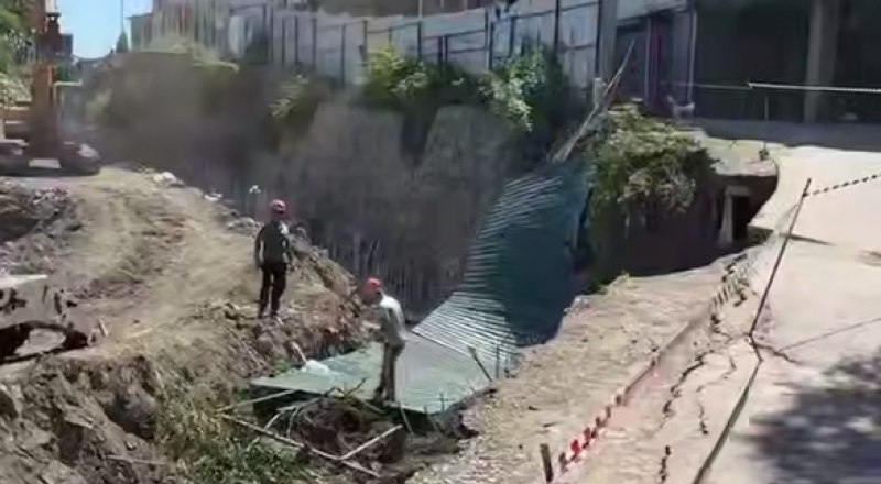 Так выглядит повреждённый участок. 