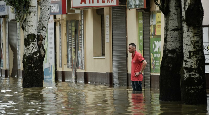 Наводнение в Керчи 2021. 
Фото взято  с сайта ria.ru