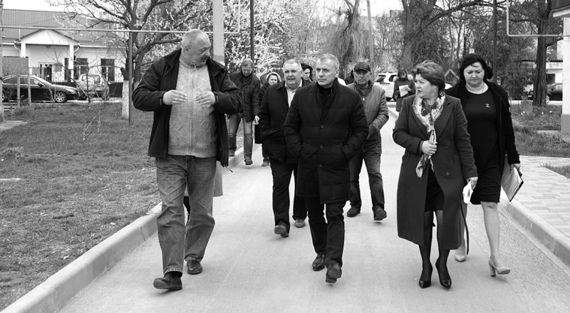 Во время рабочей поездки председателя Госсовета респуб­лики в Советский район.